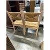 Image 2 : 2 PINE RUSH SEAT CHAIRS