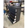 Image 2 : BLACK 5 DRAWER HIGHBOY DRESSER
