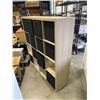 Image 3 : CUBICLE DISPLAY SHELF WITH FABRIC BOXES, 58 X 58 INCH