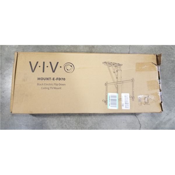 VIVO BLACK ELECTRIC FLIP DOWN CEILING TV MOUNT