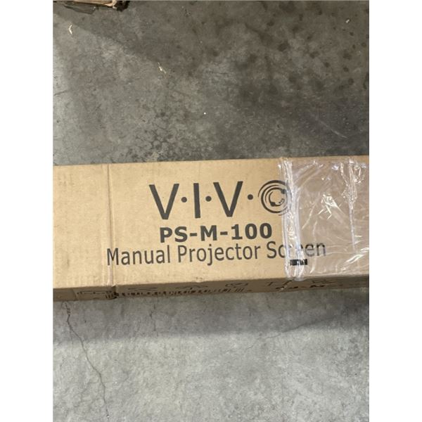 VIVO 100 INCH MANUAL PROJECTION SCREEN