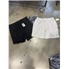 Image 1 : 4 NEW PAIRS OF CLOUDPEAK SHORTS, 2 BLACK COTTON STRETCH CARGO PANTS SIZE 36, AND 2 HEATHER GREY SIZE