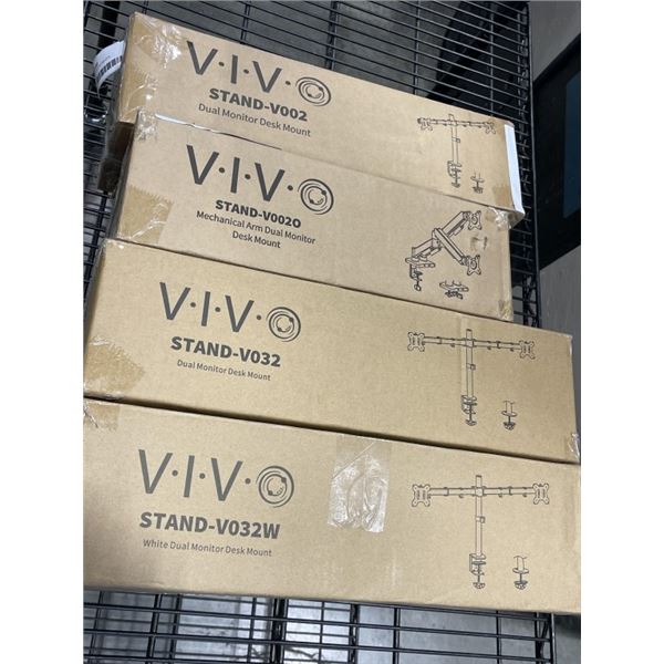 4 ASSORTED VIVO MOUNTS