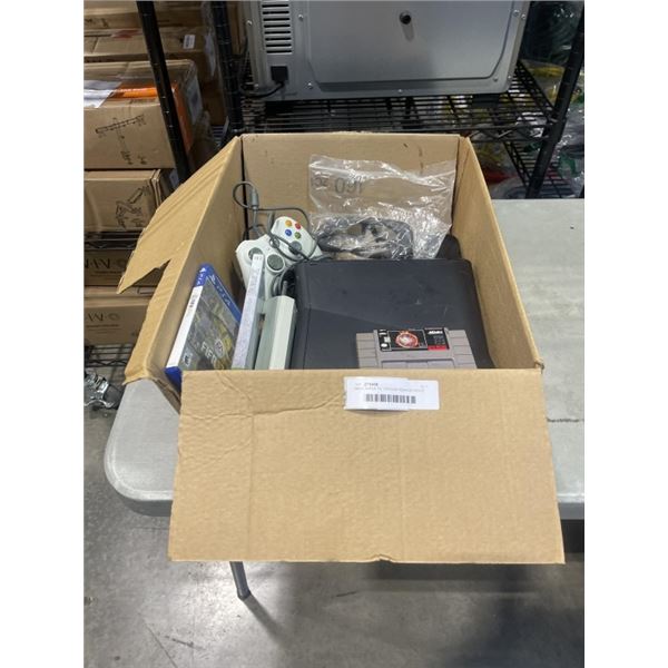 XBOX, APPLE TV, VINTAGE HEAROID VOICE COMMAN MODULE, SUPER NINTENMDO NBA JAM ETC