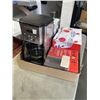 Image 2 : LOT OF KITCHEN APPLIANCES - COFFEE MAKER, GRINDER, MILK FROTHER, AND MELTING POT,