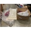 Image 1 : BOX OF APRROX 12 TABLE CLOTHES, ASSORTED SHAPES AND SIZES