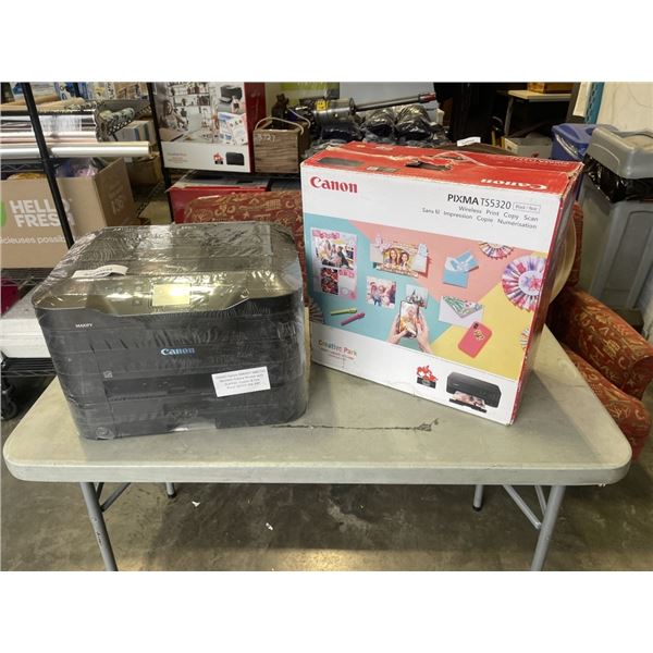 2 CANON PRINTERS - INK JET ALL IN ONE AND MAXIFY MB2720