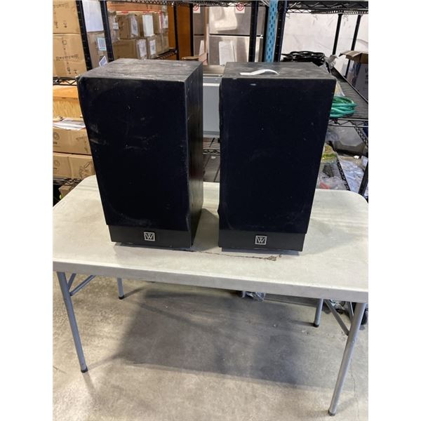PAIR OF VINTAGE WHARFEDALE MODEL 507 SPEAKERS MADE IN ENGLAND