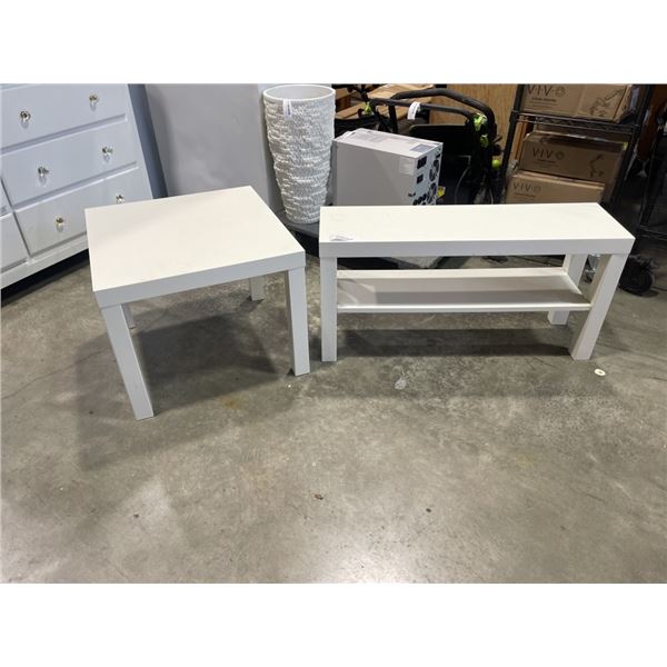 2 IKEA MALM TABLES