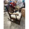 Image 2 : ANTIQUE BARLEY TWIST ROCKING CHAIR