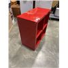 Image 2 : RED IKEA DISPLAY CABINET