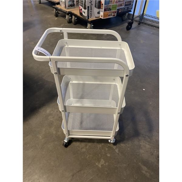 WHITE ROLLING ORGANIZER