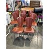 Image 1 : 8 ITALIAN LEATHER DINING CHAIRS