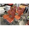 Image 2 : 8 ITALIAN LEATHER DINING CHAIRS