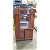 Image 1 : ANTIQUE GLASS DOOR DISPLAY CABINET