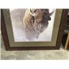 Image 3 : ROBERT BATEMAN BISON PRINT 38 X 38 INCH
