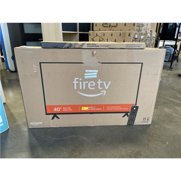 AS NEW 42 INCH 1080P LED INSIGNIA FIRE TV, MODEL NS-42F201CA23 TESTED AND WORKING, WITH REMOTE, NO F