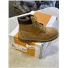Image 1 : NEW TIMBERLAND PREMIUM 6 IN WATERPROOF BOOT WHEAT NUBUCK, SIZE 4.5 JUNIOR