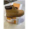 Image 1 : NEW TIMBERLAND PREMIUM 6 IN WATERPROOF BOOT WHEAT NUBUCK, SIZE 2 YOUTH