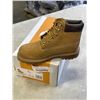 Image 3 : NEW TIMBERLAND PREMIUM 6 IN WATERPROOF BOOT WHEAT NUBUCK, SIZE 2 YOUTH
