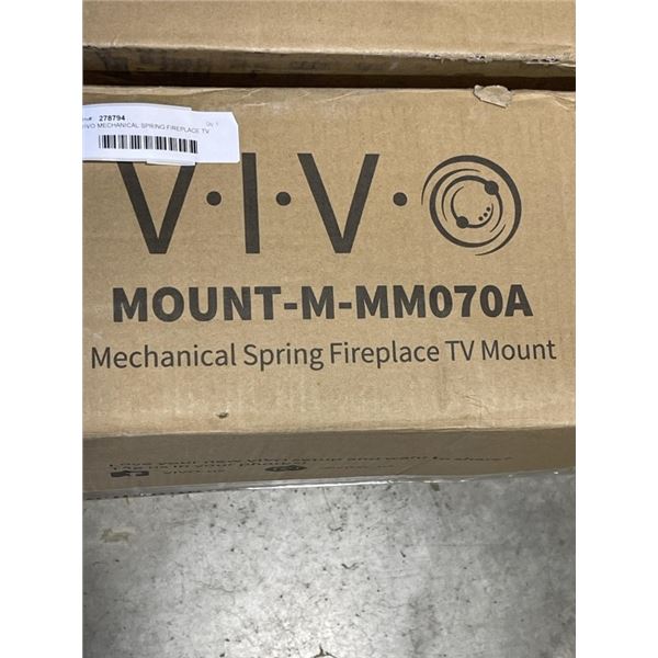VIVO MECHANICAL SPRING FIREPLACE TV MOUNT