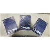 Image 3 : 5 NEW PACKS OF CAMPUS NOTEBOOKS, 3 PACKS OF 3DARK BLUE AND 2 PACKS OF 5 BLACK, SIZE B5