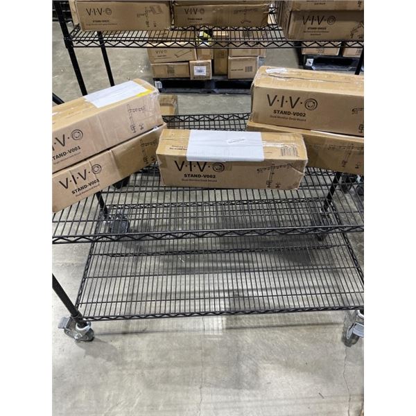 5 VIVO SINGLE AND DUAL MONITOR DESK MOUNTS