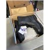 Image 2 : NEW PAIR OF DAFFO MODE STEEL TOE BOOTS SIZE 11, BLACK