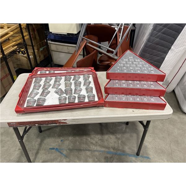 5 CHRISTMAS ADVANT REUSEABLE CALENDARS