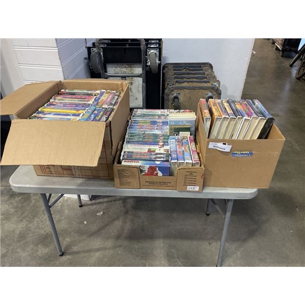 3 LARGE BOXES OF VHS MOVIES - MOSTLY DISNEY