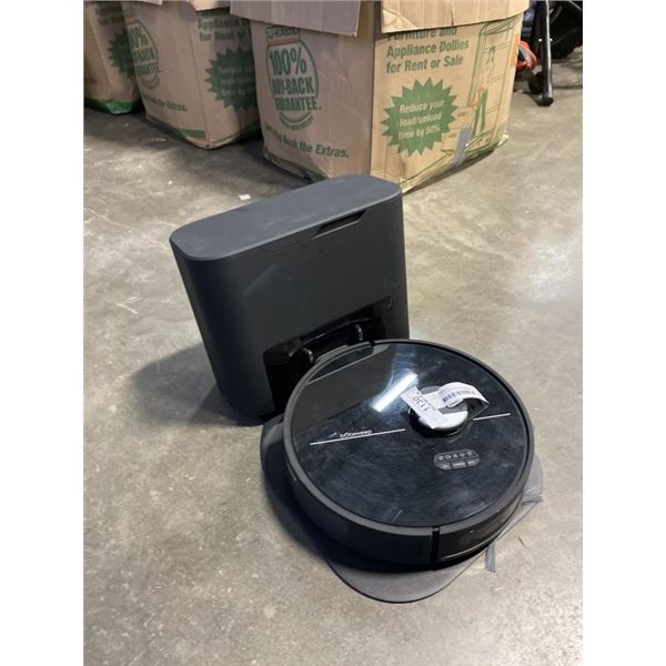 BOBSWEEP DUSTIN WIFI CONNECTED SELF-EMPTY ROBOT VACUUM AND MOP - TESTED WORKING, RETAIL $1399