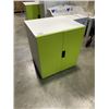 Image 1 : GREEN IKEA 2 DOOR CABINET