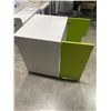 Image 3 : GREEN IKEA 2 DOOR CABINET