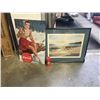 Image 1 : COCA COLA PRINT AND TIN, AND DEOCRATRIVE PICTURE