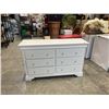 Image 1 : WHITE 6 DRAWER MODERN DRESSER