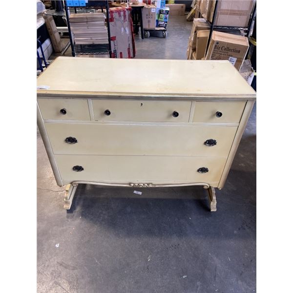 5 DRAWER ROLLING DRESSER