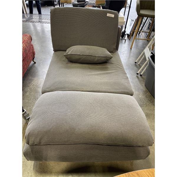 GREY LOUNGE CHAIR