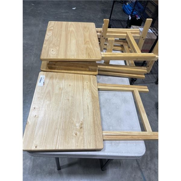 4 FOLDING TV TRAYS