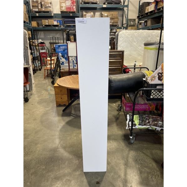 WHITE 5.5FT TALL SKINNY SHELF
