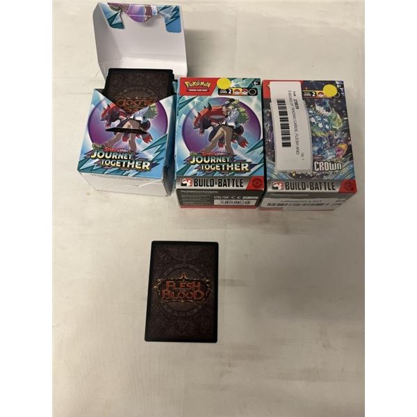 3 BOXES OF TRADING CARDS, FLESH AND BLOOD CARDS NOT POKEMON