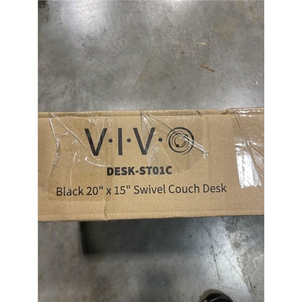 VIVO BLACK 20 X 15 SWIVEL COUCH DESK