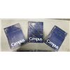Image 3 : 5 NEW PACKS OF CAMPUS NOTEBOOKS, 3 PACKS OF 3DARK BLUE AND 2 PACKS OF 5 BLACK, SIZE B5