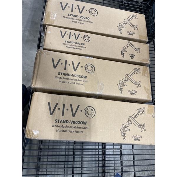4 ASSORTED VIVO MOUNTS