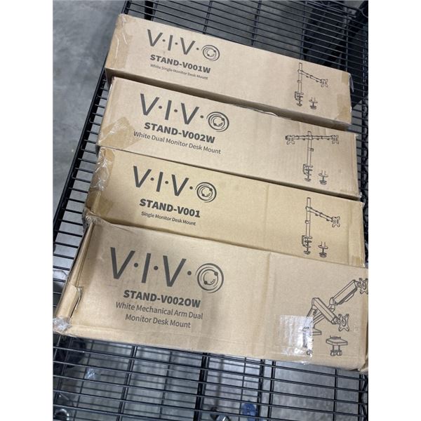 4 ASSORTED VIVO MOUNTS