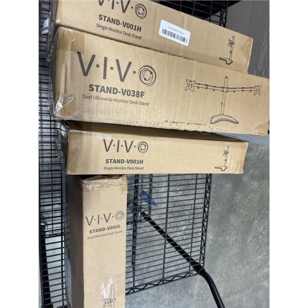 4 ASSORTED VIVO MOUNTS