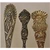 Image 2 : LOT OF 3 C. 1900 STERLING SILVER SOUVENIR SPOONS -