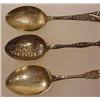 Image 3 : LOT OF 3 C. 1900 STERLING SILVER SOUVENIR SPOONS -