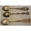 Image 4 : LOT OF 3 C. 1900 STERLING SILVER SOUVENIR SPOONS -