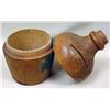 Image 3 : C. 1890'S MINIATURE WOODEN JUG ADVERTISING BANK - 
