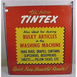 VINTAGE TINTEX ADVERTISING SIGN - Enamel on Tin. A